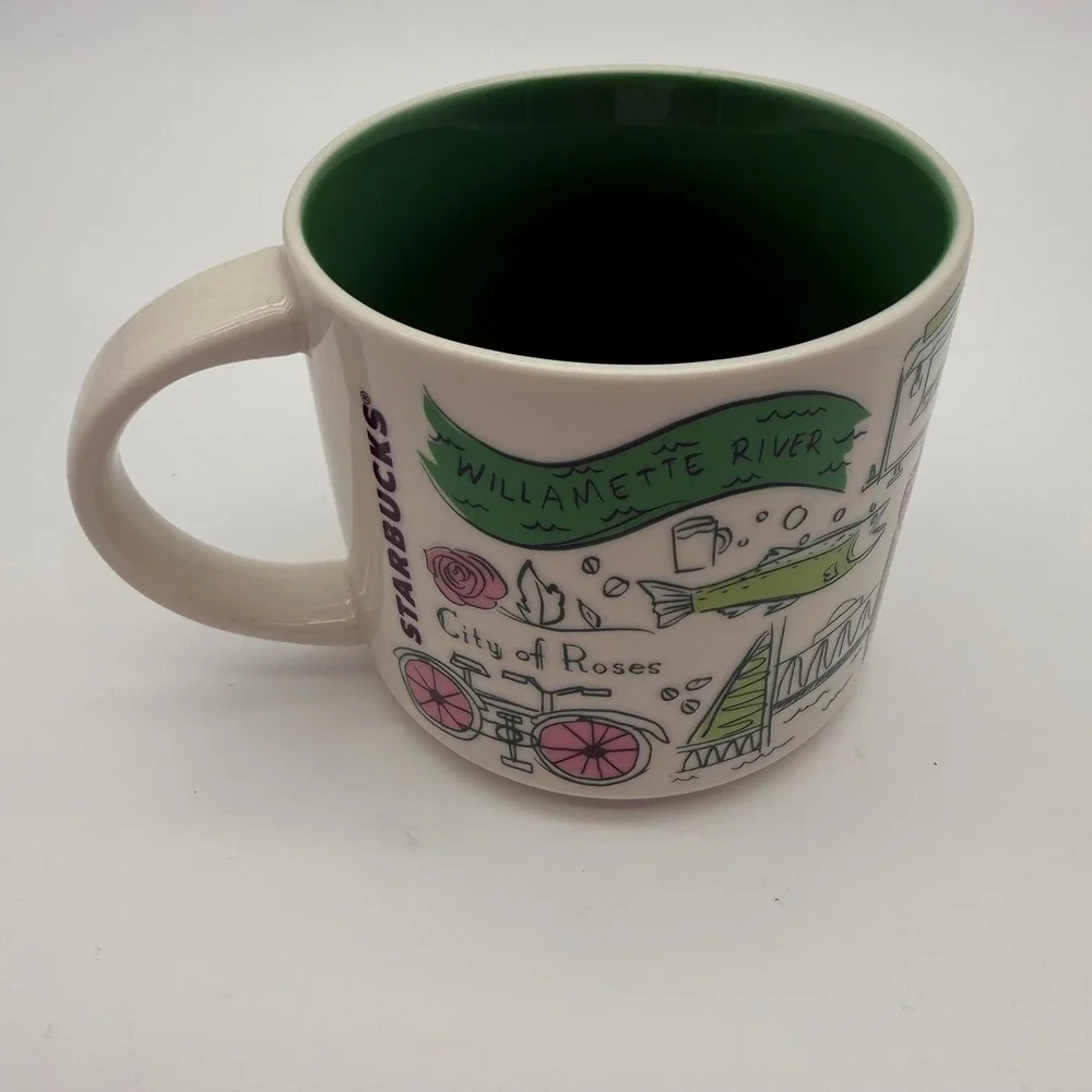 Starbucks Portland Oregon Been There Series 2018 14 oz Coffee Mug City of Roses
